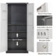 Besfur Metal Tool Storage Cabinet (3)