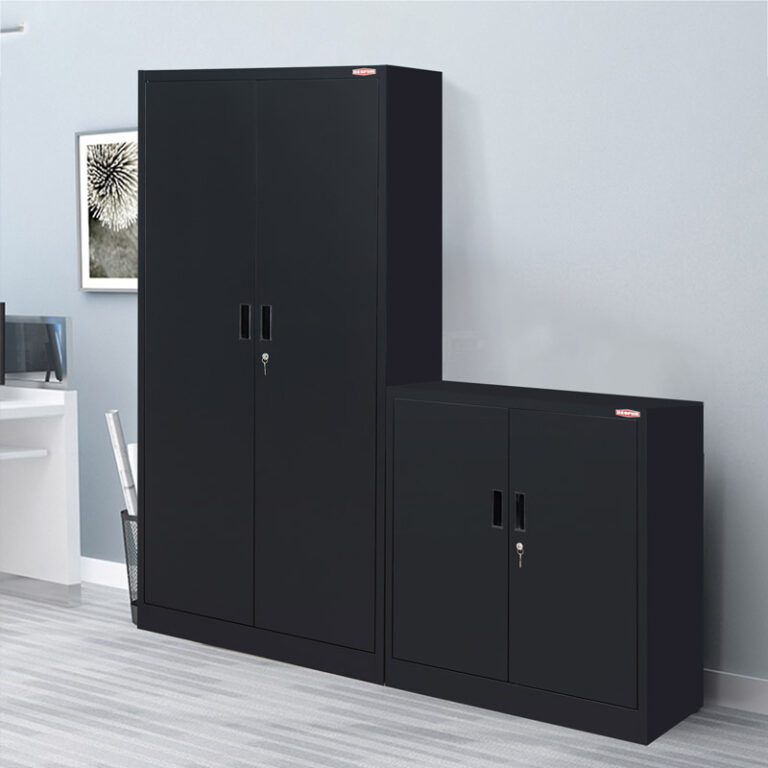 Half-height Black Locking Storage Cabinet (7)