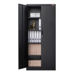 Metal Storage Cabinet 71-inch Tall - Black (1)