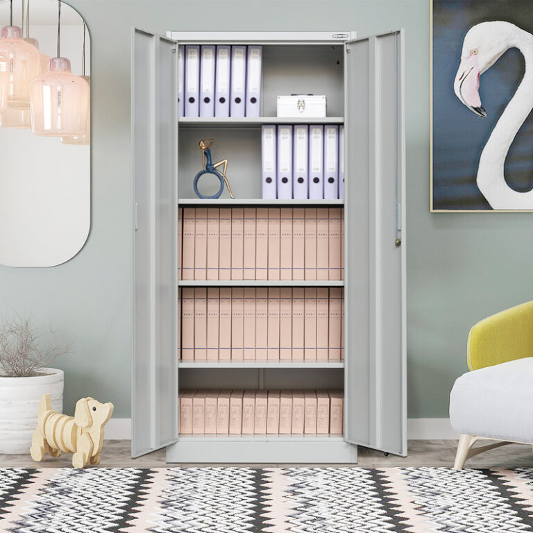 Metal Storage Cabinet 71-inch Tall - White (4)