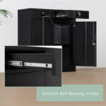 Besfur 2 Locking Drawers Storage Cabinet