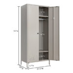 Besfur Metal Storage Wardrobe