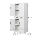 Size - Storage Cabinet with Drawer and Adjustable Shelves